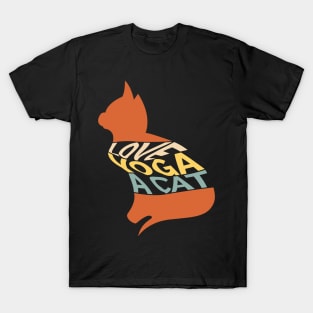 All I Need is Love, Yoga, and a Cat Vintage T-Shirt